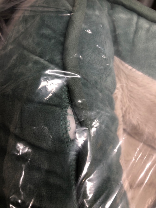 Photo 3 of **DAMAGED**
Furhaven Pet Bundle - Small Celadon Green Orthopedic Plush & Velvet Waves Perfect Comfort Sofa, Extra Dog Bed Cover, & Water-Resistant Mattress Liner for Dogs & Cats (Small)
