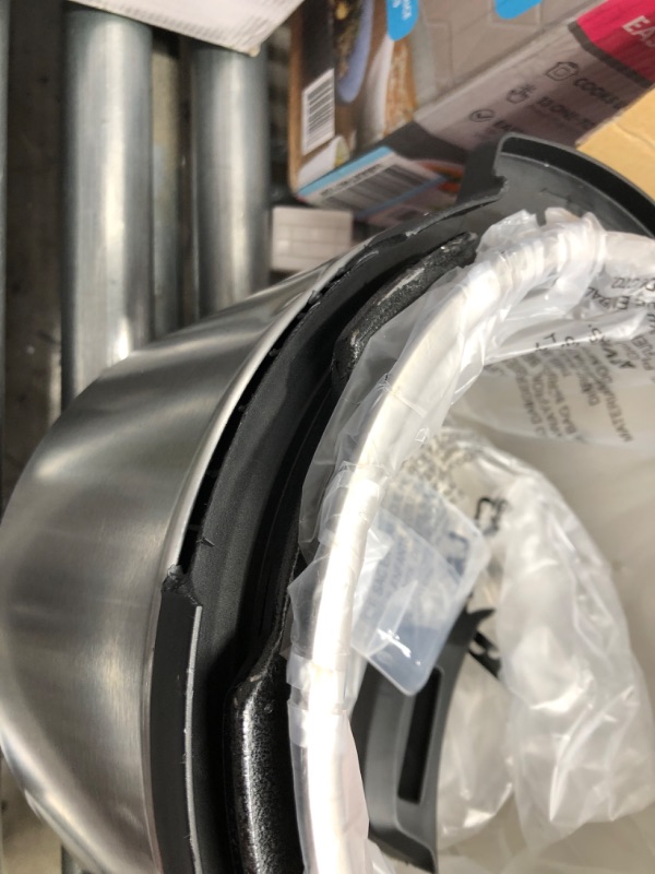 Photo 1 of **DAMAGED**
Instant Pot Duo 7-in-1 Electric Pressure Cooker, Slow Cooker, Rice Cooker, Steamer, Sauté, Yogurt Maker, Warmer & Sterilizer, 6 Quart, Stainless Steel/Black
