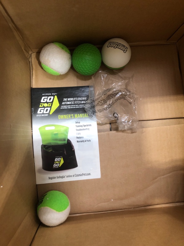 Photo 6 of **DIFFERENT BALLS** GoDogGo Fetch Machine Dog Ball Launcher & Automatic Ball Launcher for Dogs (Tennis Ball Launcher for Dogs uses Tennis Balls for Dogs) Ball Launcher for Dogs that Love Fetch
