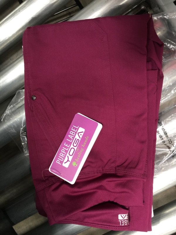 Photo 2 of Healing Hands Womens Scrubs Pants 5 Pocket Purple Label 9133 Cargo Tori Women Yoga Pant Lightweight Soft Fabric xx small
