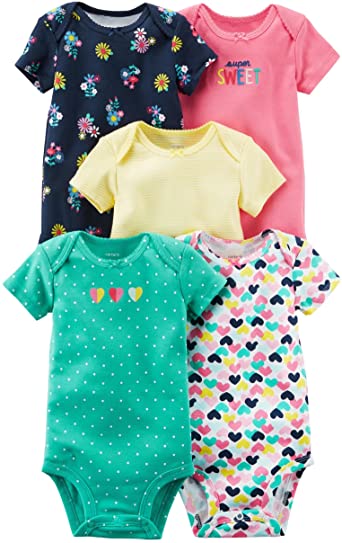 Photo 1 of Carter's Baby Girls' Multi-pk Bodysuits 126g330 6 months
