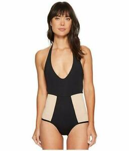 Photo 1 of L*Space Fireside Color Block One-Piece Swimsuit, Women's Size 10, Black 
