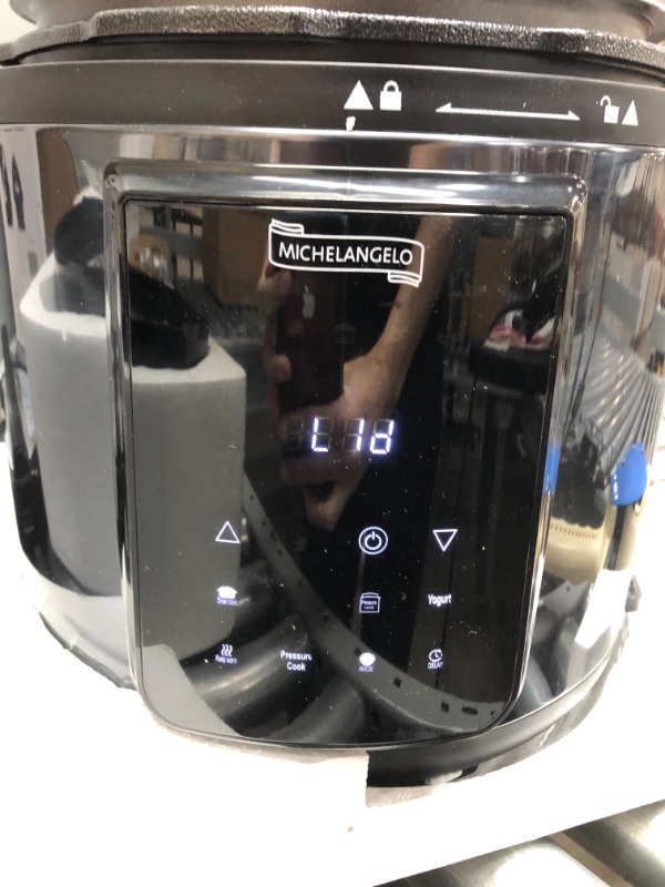 Photo 3 of  MICHELANGELO Air Fryer Pressure Cooker Combo 6QT, All-in-1 Pressure Cooker with Air Fryer - Two Detachable Lids for Pressure Cooker, Pressure Fryer, Air Fryer, Rice,Slow Cooker,Steamer & Warmer 6Qt
