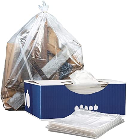 Photo 1 of "Plasticplace 42 Gallon Contractor Trash Bags ? 4.0 Mil ?Clear Heavy Duty Garbage Bags ? 33"" x 48"" (50 Case)" (CON51C) 6.99 x 4.63 x 2.12 inches

