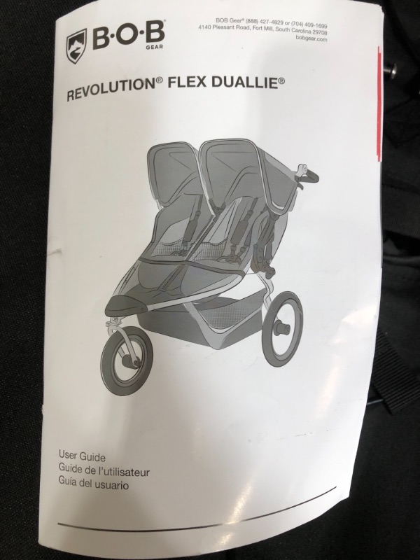 Photo 2 of USED: BOB Gear Revolution Flex 3.0 Duallie Double Jogging Stroller, Graphite Black
?48 x 30.5 x 45 inches
