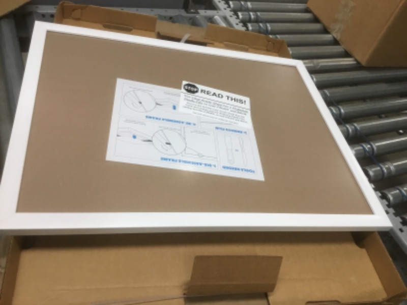 Photo 1 of 18x24 Poster Frame in White with Polished ACRYLIC- Horizontal and Vertical Formats with Included Hanging Hardware