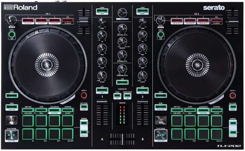 Photo 1 of Roland Two-channel, Four-deck Serato DJ Controller (DJ-202)
