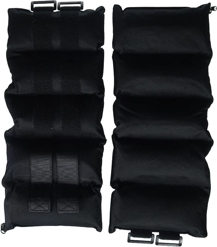 Photo 1 of CAP Barbell HHA-CB020A1 10-Pound Pair Adjustable Ankle Weights, Black
