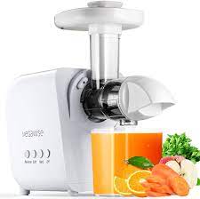 Photo 1 of MegaWise Pro Slow Masticating Juicer 95% Juice Yield 2 Speed Modes 9 Segment Spiral Cold Press Extractor Machine for Vegetables, Fruits, and nuts | Better Nutrition & Tastes Better
