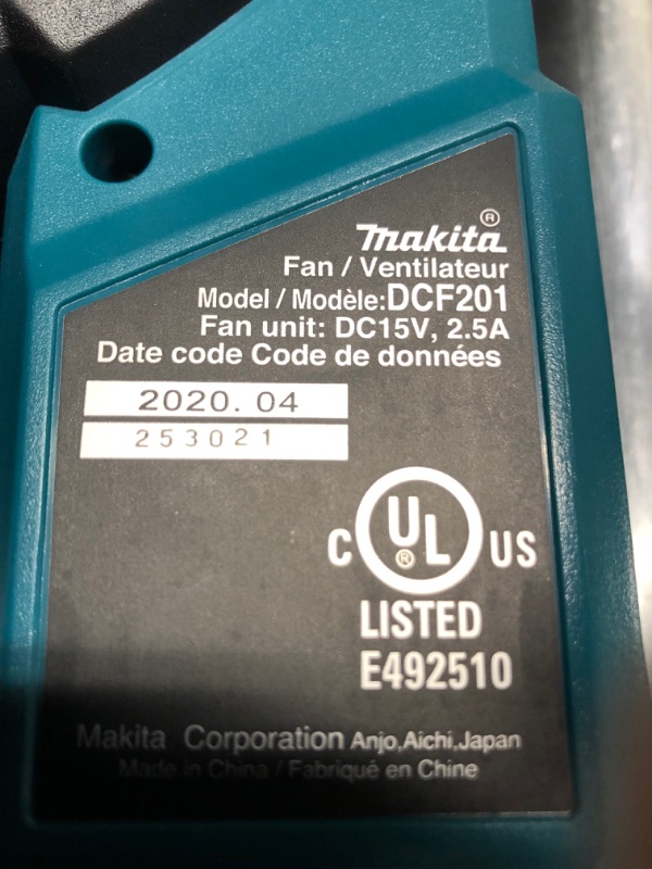 Photo 4 of Makita
18-Volt LXT Lithium-Ion Cordless Job site Fan (Tool-Only)