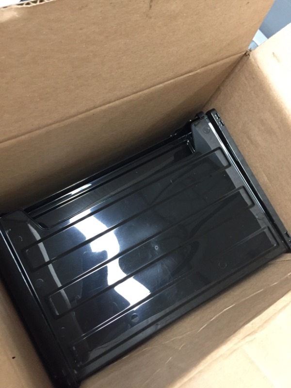 Photo 3 of Officemate Side Load Letter Tray, Black, 6 Pack (21062)
**missing one  tray ** 