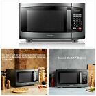 Photo 2 of ***PARTS ONLY*** toshiba em925a5a-bs microwave oven with sound on/off eco mode and led lighting, 0.9 cu.ft, black stainless