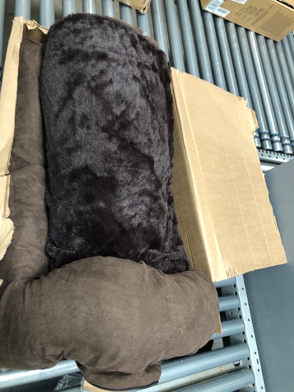 Photo 3 of FurHaven Orthopedic Ultra Plush Large Sofa Pet Bed Brown - Pet Shelters/Bedding/Carr at Academy Sports *Minor damage*