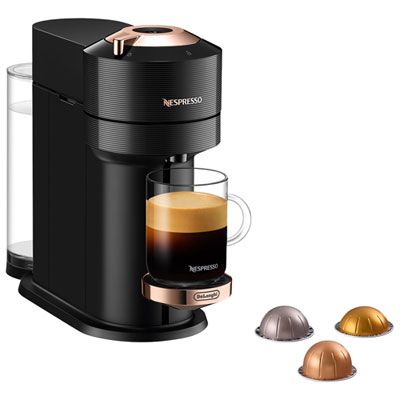 Photo 1 of ***PARTS ONLY*** Nespresso Vertuo Next Premium Coffee 10 Counts & Espresso Machine by De'Longhi - Rose Gold