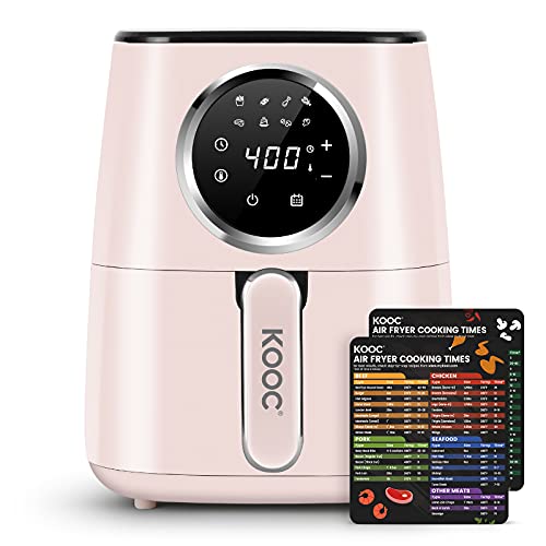 Photo 1 of [NEW] KOOC Large Air Fryer, 4.5-Quart Electric Hot Oven Cooker, Free Cheat Sheet for Quick Reference Guide, LED Touch Digital Screen, 8 in 1, Customiz
