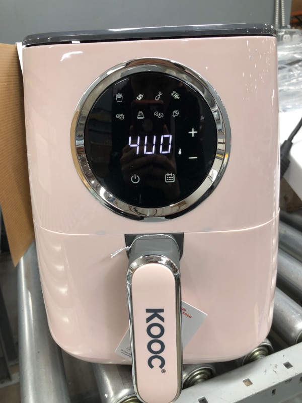 Photo 3 of [NEW] KOOC Large Air Fryer, 4.5-Quart Electric Hot Oven Cooker, Free Cheat Sheet for Quick Reference Guide, LED Touch Digital Screen, 8 in 1, Customiz