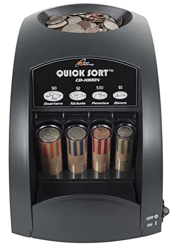 Photo 1 of (CLICKING SOUND)
Royal Sovereign Electric Coin Sorter, Patented Anti-Jam Technology, 1 Row of Coin Sorting (CO-1000N), Black
