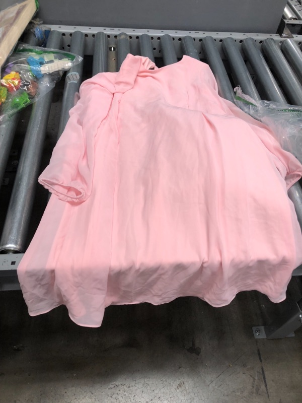 Photo 2 of Nine West Tutu Pink Women's Long Sleeve Chiffon Shift Dress
size 8