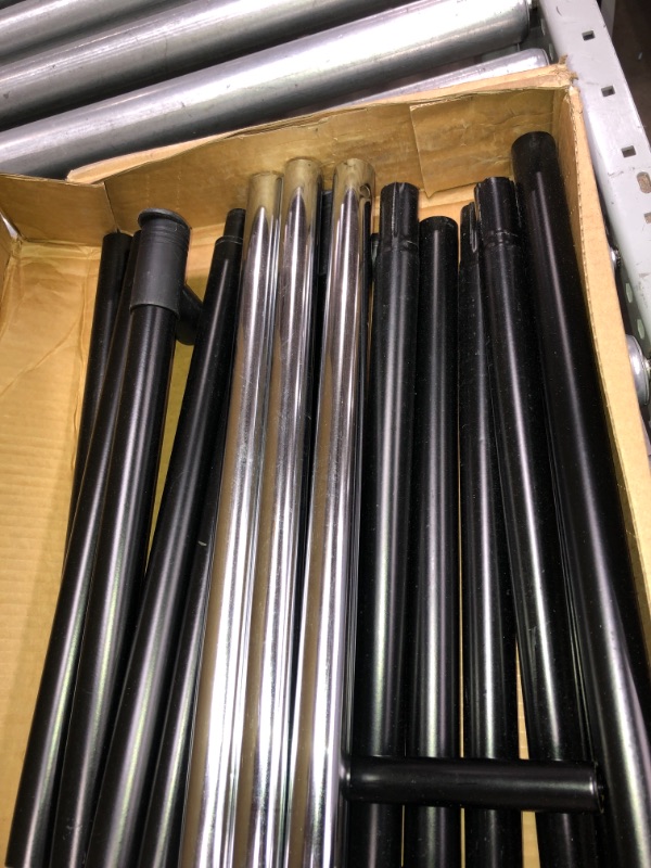 Simply Essential Commercial Grade Single Bar Adjustable Garment Rack