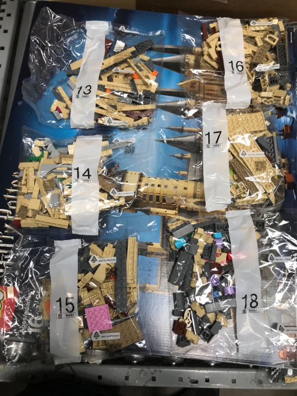 Photo 1 of BAG 27 AND 32 OPENED MISSING SOME PIECES, LEGO Harry Potter Hogwarts Castle 71043 Castle Model Building Kit with Harry Potter Figures Gryffindor, Hufflepuff, and More (6,020 Pieces)
