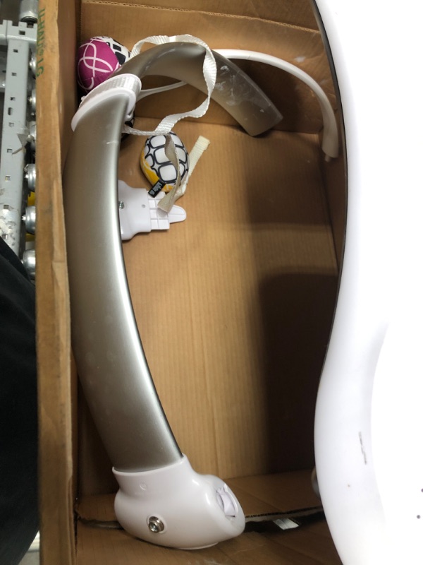 Photo 4 of 4moms® mamaRoo 4 Multi-Motion™ Baby Swing, Bluetooth Baby Rocker with 5 Unique Motions, Cool Mesh Fabric, Grey
