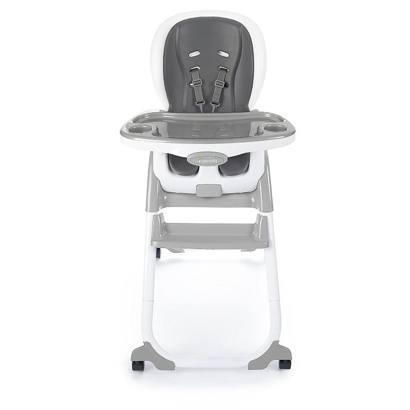 Photo 1 of Ingenuity SmartClean Trio Elite 3-in-1 Convertible Baby High Chair, Toddler Chair, and Dining Booster Seat - Slate