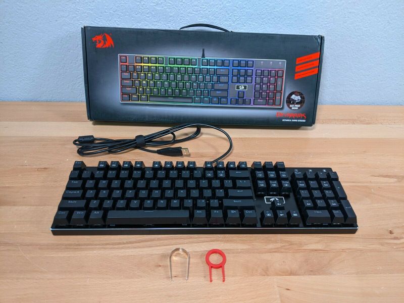 Photo 1 of Gaming Keyboard Devarajas Redragon K556 RGB LED Backlit Mechanical
