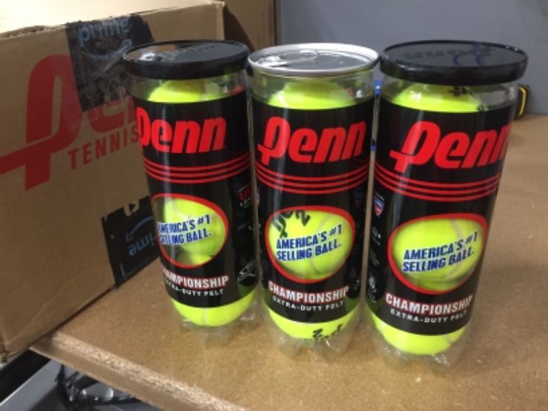 Photo 2 of 3 PACKS 9 BALLS TOTAL Penn Championship 0.682 Tennis Balls Recommended for all ages.