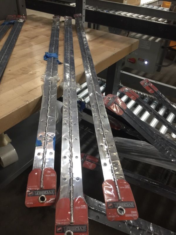 Photo 1 of 3 PC Everbilt
1-1/2 in. x 48 in. Bright Nickel Continuous Hinge