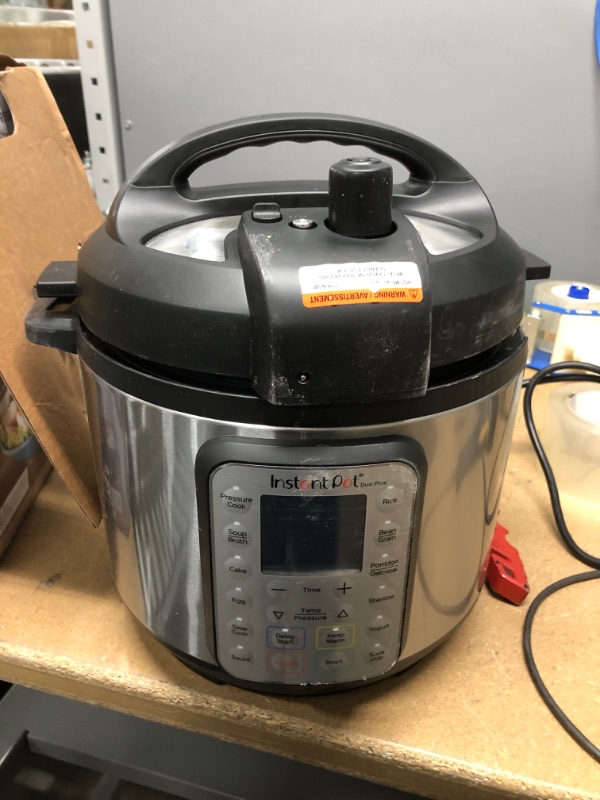 Photo 2 of DOES NOT POWER ON***Instant Pot Duo Plus 6 qt 9-in-1 Slow Cooker/Pressure Cooker