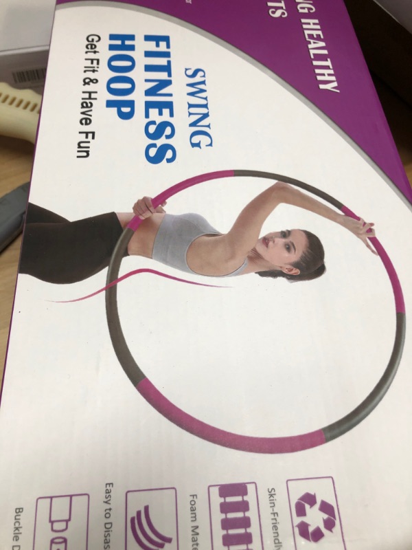 Photo 2 of Exercise Hoop for Adults?Hoola Hoop for Lose Weight Fast by Fun Way to Workout?8 Section Detachable Design Portable Fitness Hoop
