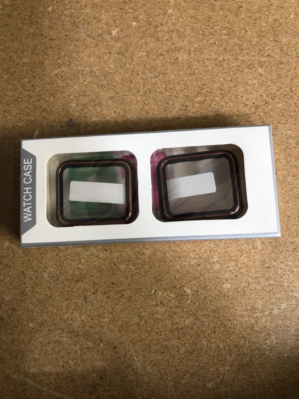 Photo 1 of  2 Pack  Case with Tempered Glass Screen Protector Compatible with Apple Watch Series 6 SE Series 5 Series 4 44mm
