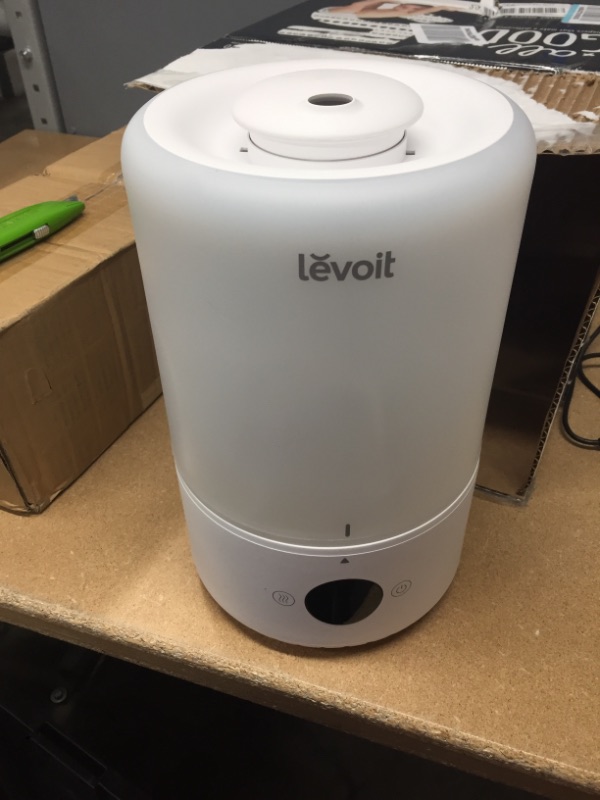 Photo 2 of LEVOIT Humidifiers for Bedroom, Cool Mist Top Fill for Baby Nursery Kids and Plants with Essential Oils, Ultrasonic, Smart Control with Constant Humidity, Super Quiet, Easy Clean, BPA Free, 3L, White
