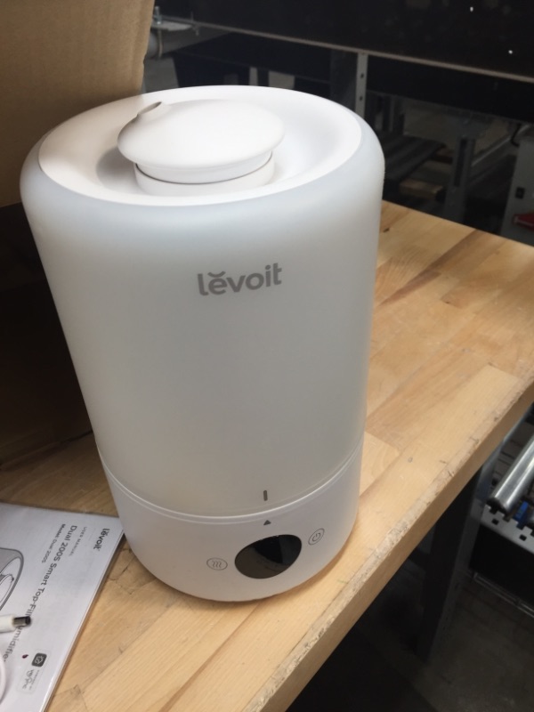 Photo 1 of LEVOIT Humidifiers for Bedroom, Cool Mist Top Fill for Baby Nursery Kids and Plants with Essential Oils, Ultrasonic, Smart Control with Constant Humidity, Super Quiet, Easy Clean, BPA Free, 3L, White
