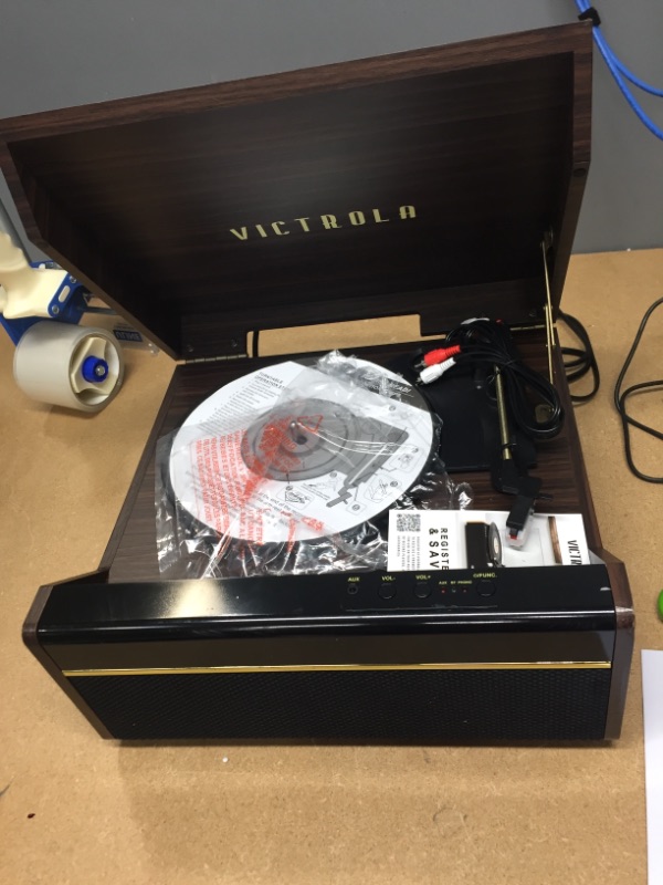 Photo 4 of Victrola's 3-in-1 Avery Bluetooth Record Player with 3-Speed Turntable
