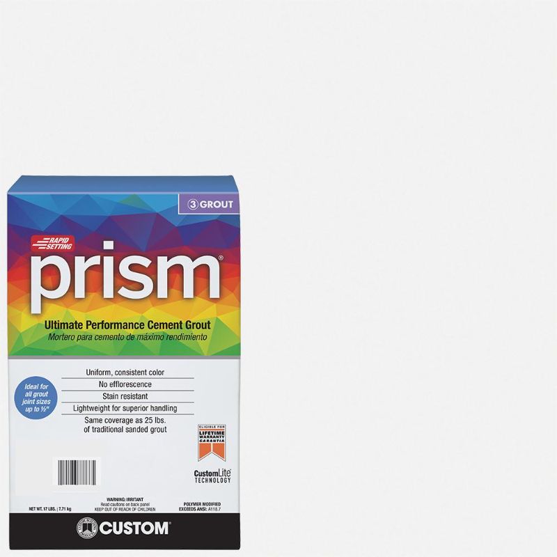 Photo 1 of **OPENED** Custom Building Products Prism #640 Arctic White 17 Lb. Grout
