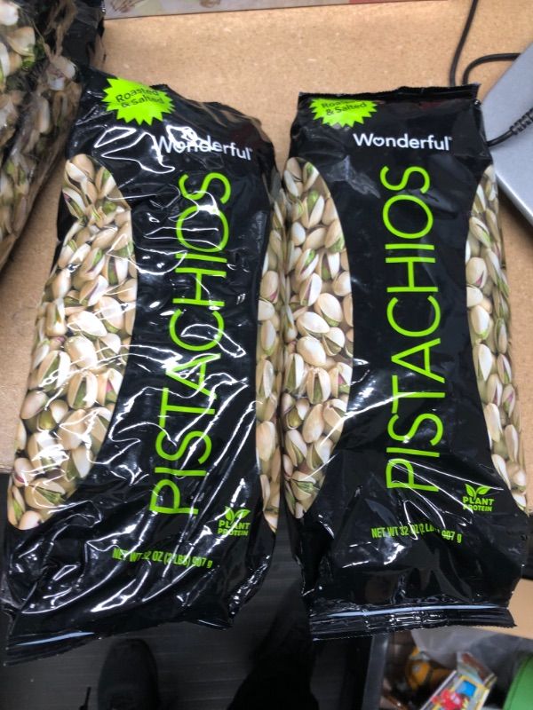 Photo 2 of **EXPIRES ON 12/16/2022** 2 PACKS OF- Wonderful Pistachios, Roasted and Salted, 32 Ounce