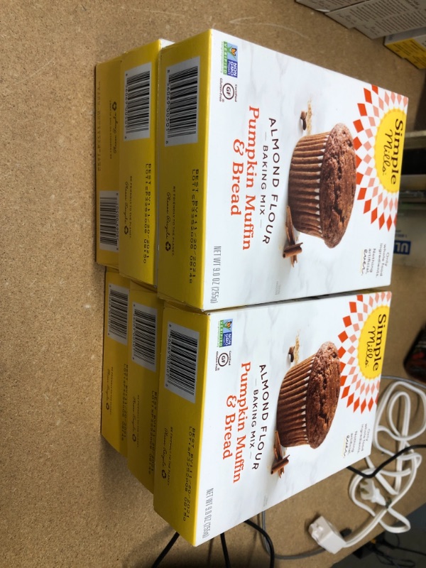 Photo 2 of **EXPIRED 11/20/2021** SOLD AS IS, NO RETURNS** Simple Mills Almond Flour Baking Mix, Gluten Free Pumpkin Bread Mix, Muffin pan ready, Good for Baking, Nutrient Dense, 9oz, 6 Count
