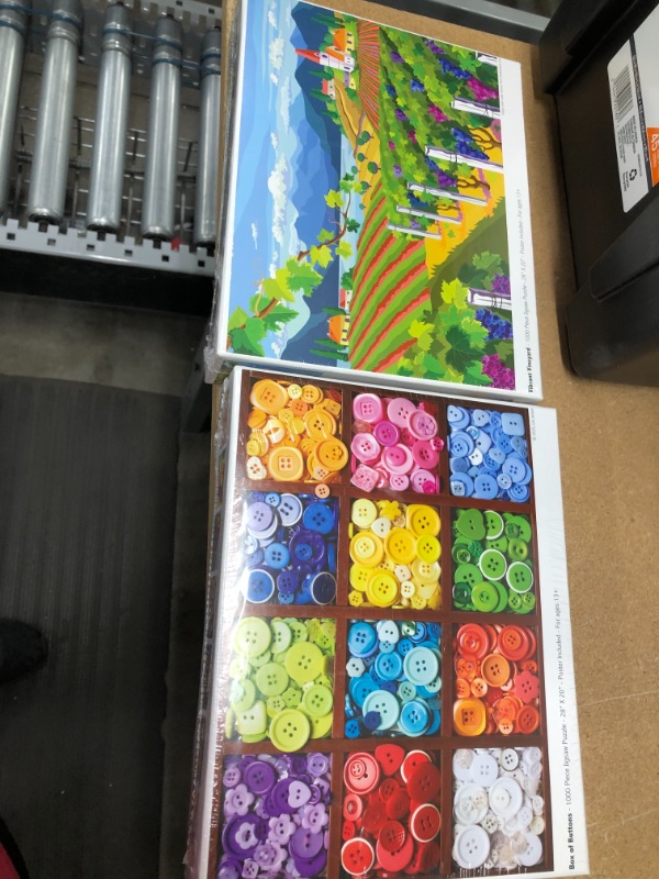 Photo 1 of **SOLD AS IS, NO RETURNS** 2 PACKS OF COLORCRAFT PUZZLES 1000 PIECES 