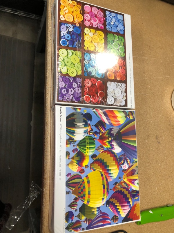 Photo 1 of **SOLD AS IS, NO RETURNS** 2 PACKS OF COLORCRAFT PUZZLES 1000 PIECES 