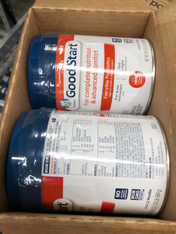 Photo 2 of **EXPIRES 07/22/22** (Pack of 4) Gerber Good Start GentlePro 2 Non-GMO Powder Infant Formula, Stage 2, 24.5 Oz **SOLD AS IS NO RETURNS** 
