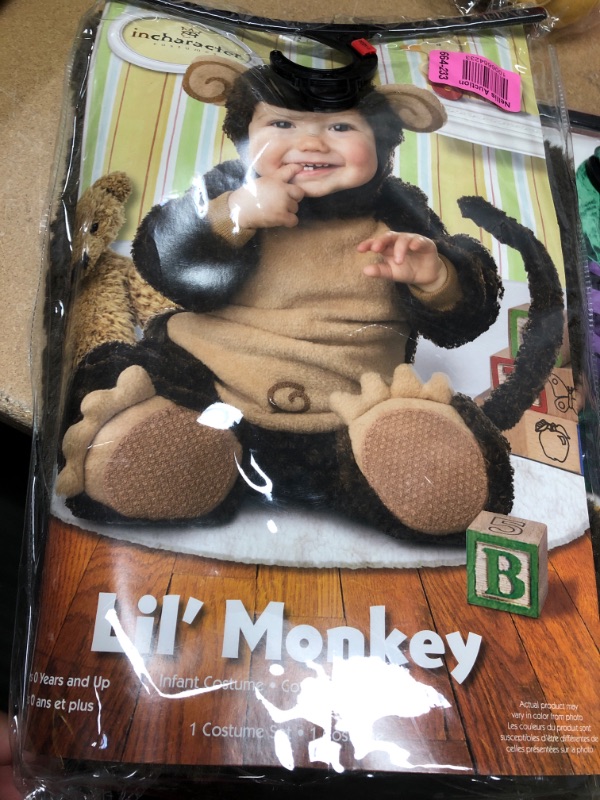 Photo 2 of Unisex Baby Monkey Costume SIZE 0-6 MONTHS
