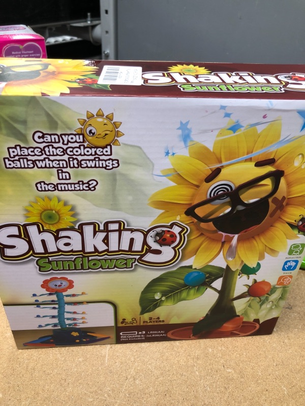 Photo 2 of Electric Shaking Sunflower, Children's Puzzle Shake Sunflower Early Learning Board Game