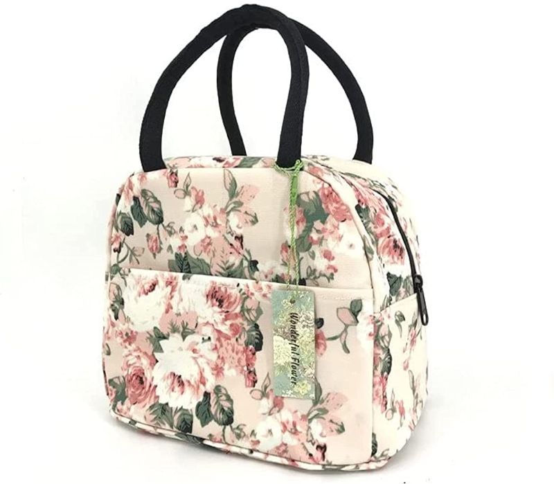 Photo 1 of Gorgeous Flower Insulated Lunch Box Cooler Bag Flower Lunch Bag (Navy Blue)...**NOT REFUNDABLE, SOLD AS IS**
