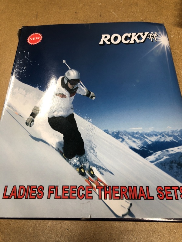 Photo 2 of Rocky Thermal Underwear for Women (Thermal Long Johns Set) Shirt & Pants, Base Layer w/Leggings/Bottoms Ski/Extreme Cold (Gray) (L)