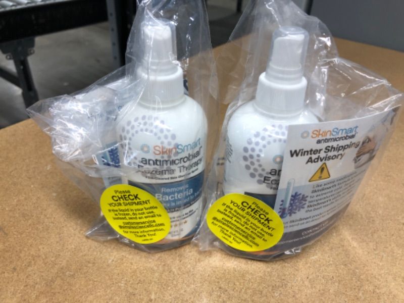 Photo 2 of 2 - SkinSmart Antimicrobial Eczema Therapy with Hypochlorous Acid, Removes Bacteria so Skin Can Heal, for Adults, Kids and Seniors, 8 Ounce Clear Spray
