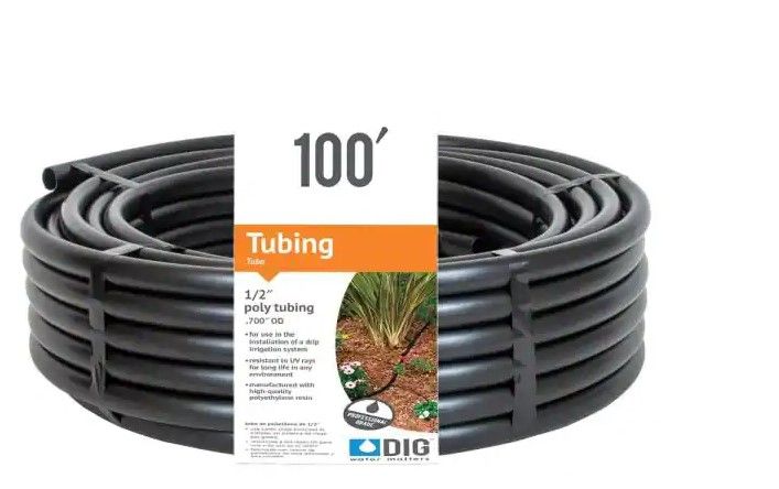 Photo 2 of 1/2 in. (0.700 O.D.) x 100 ft. Poly Drip Tubing
