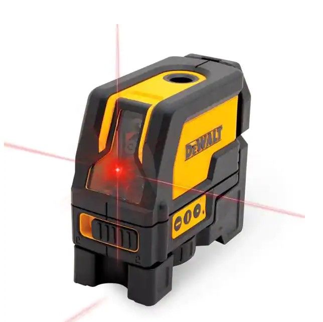 Photo 1 of 165 ft. Red Self-Leveling Cross-Line and Plumb Spot Laser Level with (3) AAA Batteries & Case
