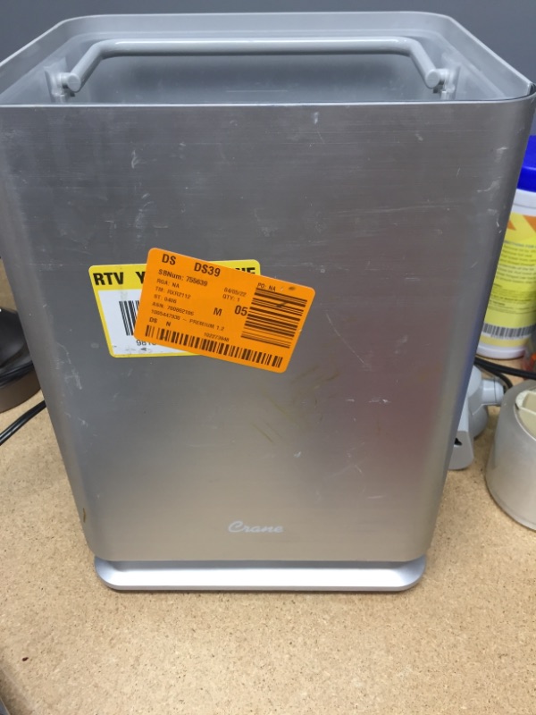 Photo 4 of **PARTS ONLY**  *** USED*** DAMGED*** MISSING COMPONENTS***
Crane 1.2 Gal. Warm & Cool Mist Top Fill Humidifier with Remote for Medium to Large Rooms up to 500 sq. ft