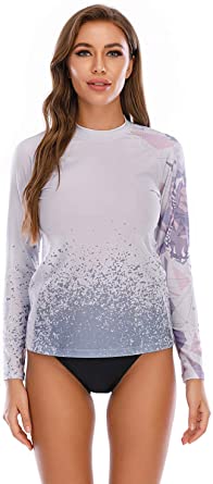 Photo 1 of ADOREISM Women's Quick-Dry UPF 50+ Sun Protection Long Sleeve Rash Guard- M
